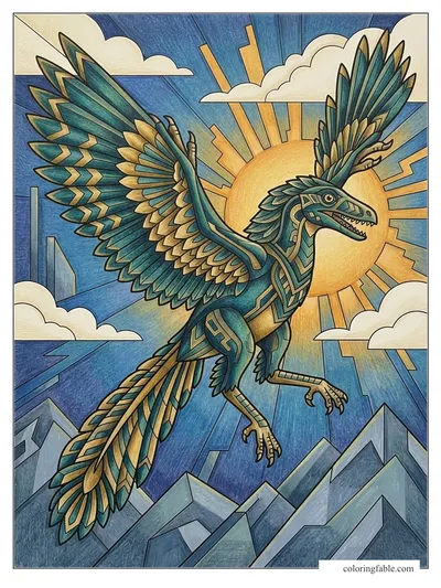 Colored example of this coloring page