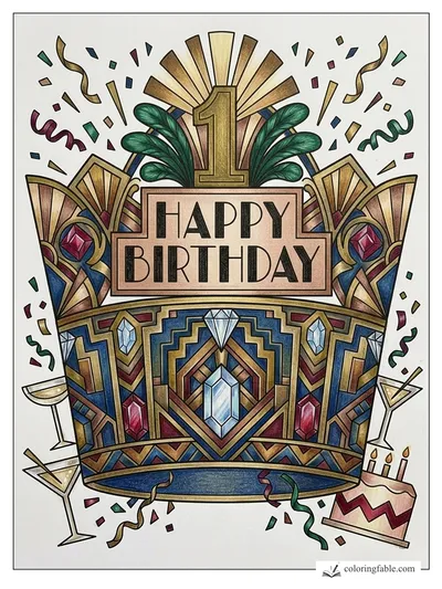 Colored example of this coloring page