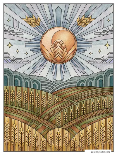 Colored example of this coloring page