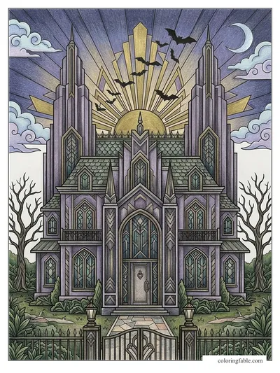 Colored example of this coloring page