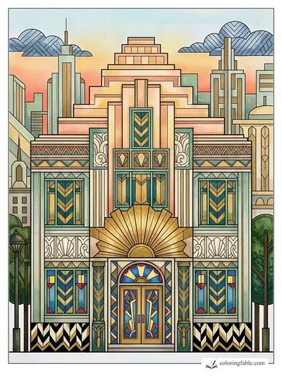 Colored example of this coloring page