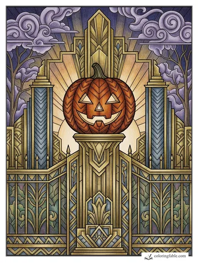 Colored example of this coloring page