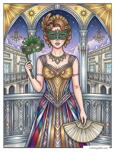 Colored example of this coloring page