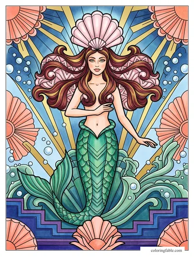 Colored example of this coloring page