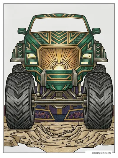 Colored example of this coloring page
