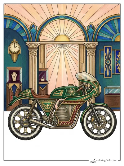 Colored example of this coloring page