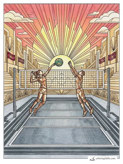 Colored example of this coloring page