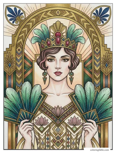 Colored example of this coloring page
