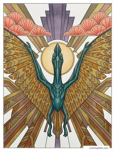Colored example of this coloring page