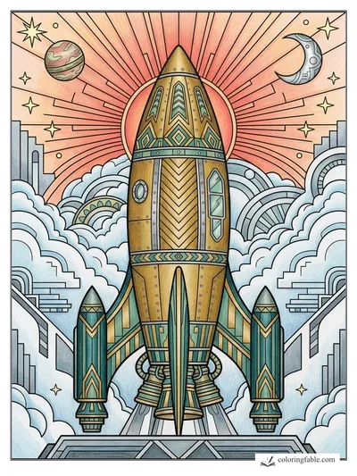 Colored example of this coloring page