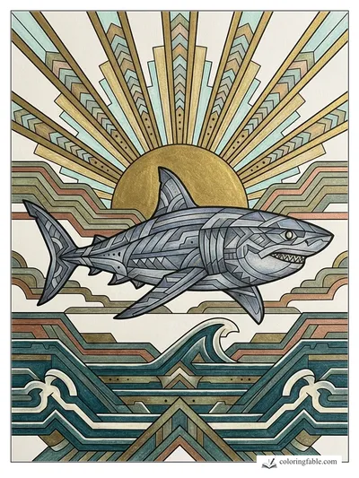 Colored example of this coloring page