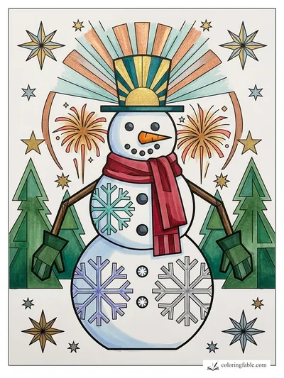 Colored example of this coloring page