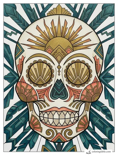 Colored example of this coloring page