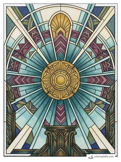 Colored example of this coloring page