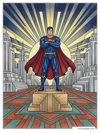 Colored example of this coloring page