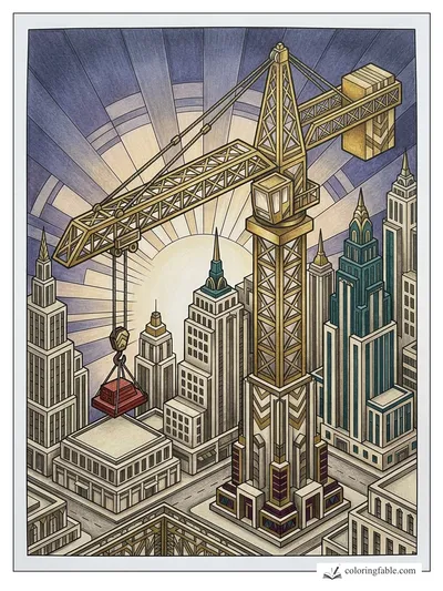 Colored example of this coloring page