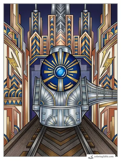 Colored example of this coloring page