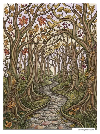 Colored example of this coloring page