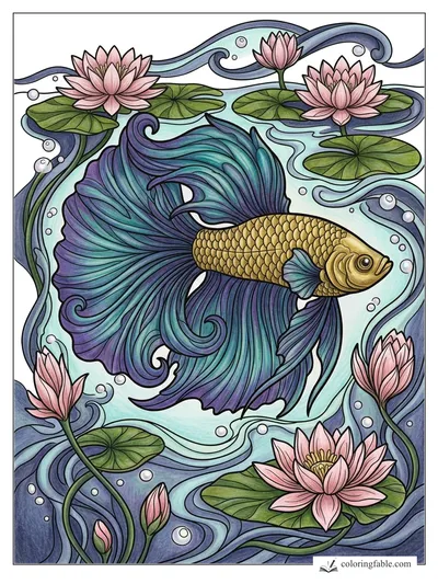 Colored example of this coloring page