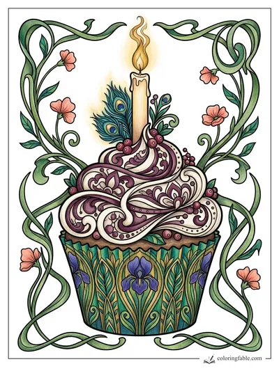 Colored example of this coloring page