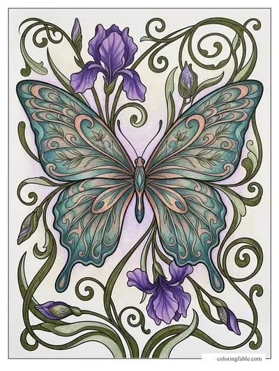 Colored example of this coloring page