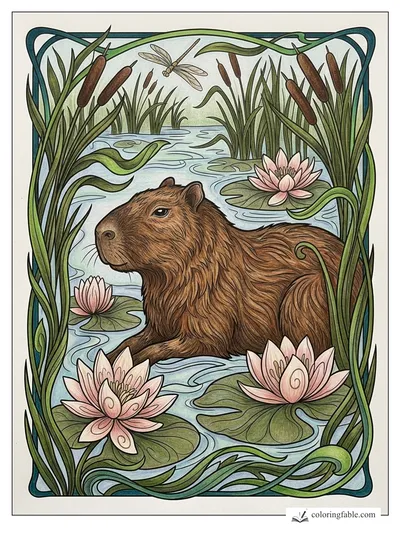 Colored example of this coloring page