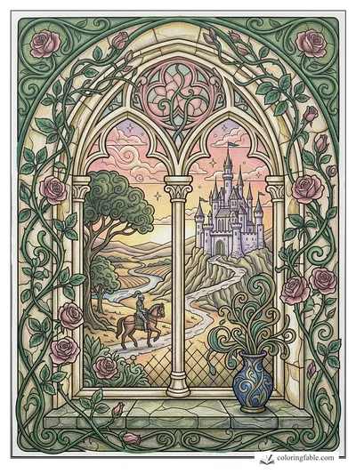 Colored example of this coloring page