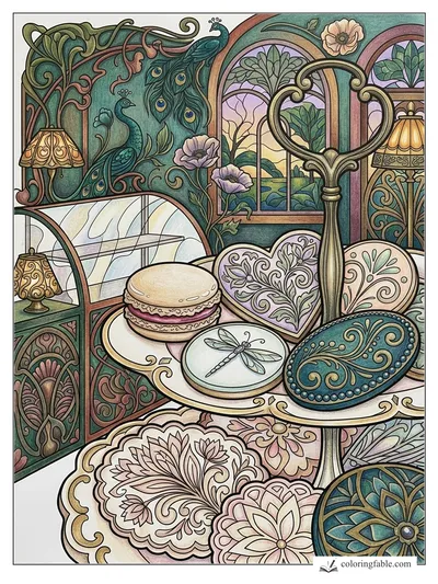 Colored example of this coloring page