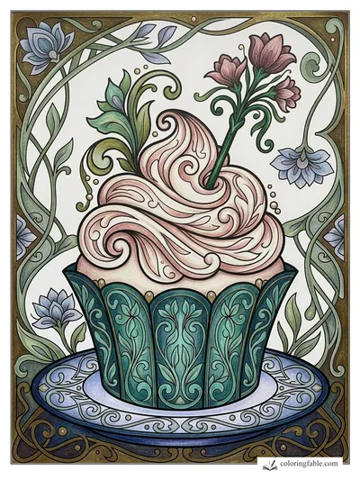 Colored example of this coloring page