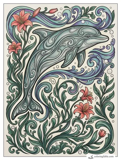Colored example of this coloring page