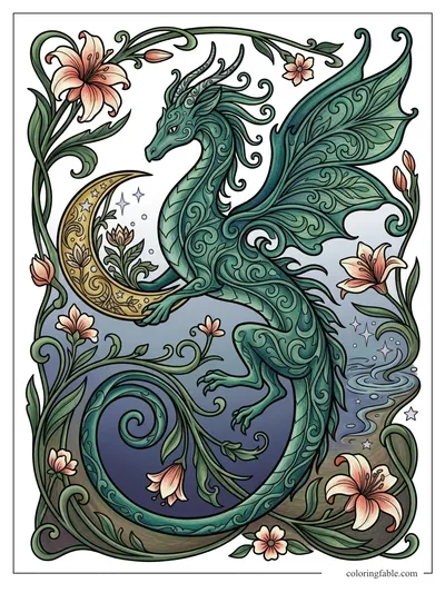 Colored example of this coloring page
