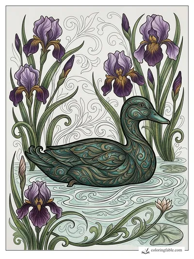 Colored example of this coloring page