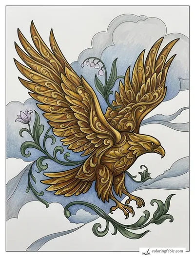Colored example of this coloring page