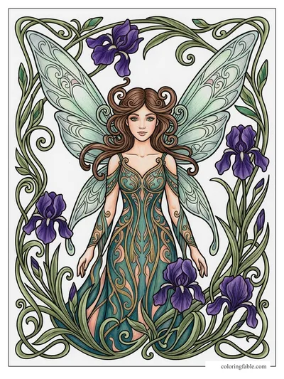 Colored example of this coloring page