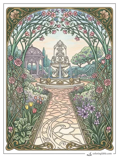 Colored example of this coloring page