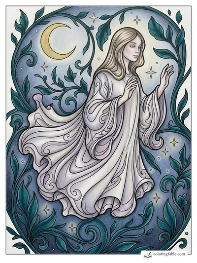 Colored example of this coloring page