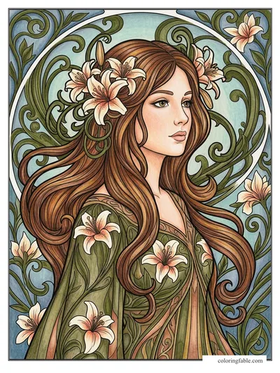 Colored example of this coloring page