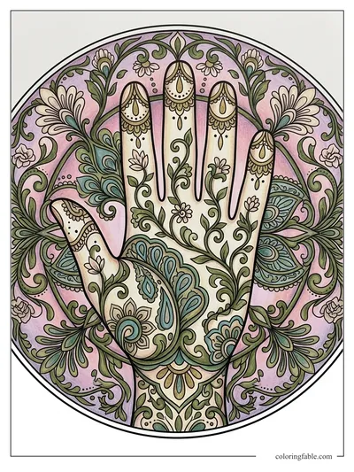 Colored example of this coloring page