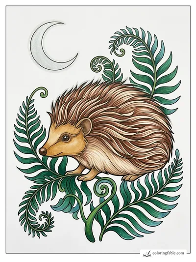 Colored example of this coloring page