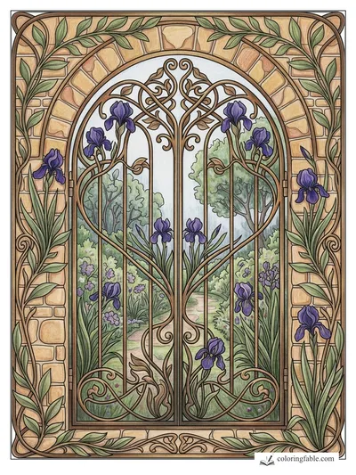 Colored example of this coloring page
