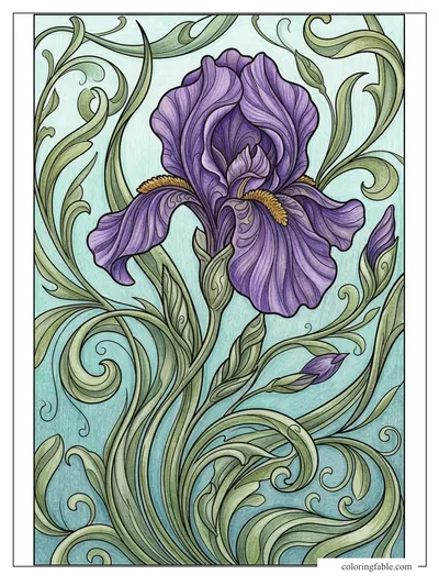 Colored example of this coloring page