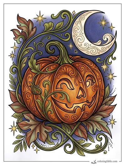 Colored example of this coloring page