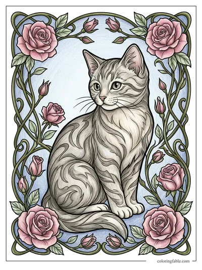 Colored example of this coloring page