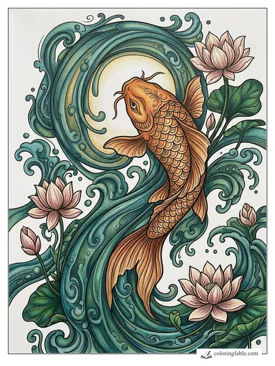 Colored example of this coloring page