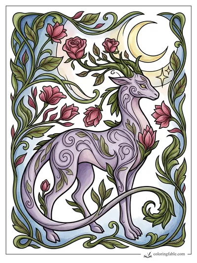 Colored example of this coloring page