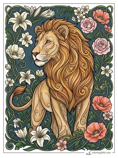 Colored example of this coloring page