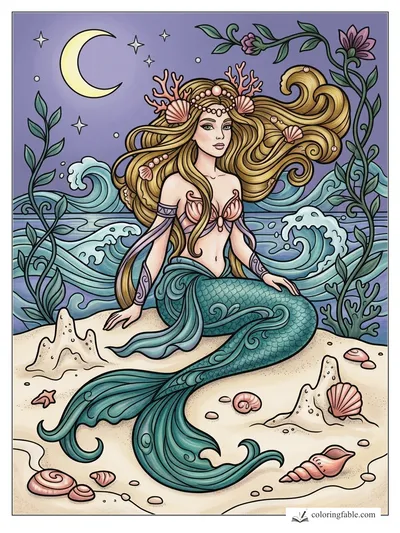 Colored example of this coloring page