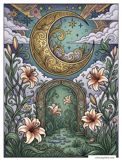 Colored example of this coloring page