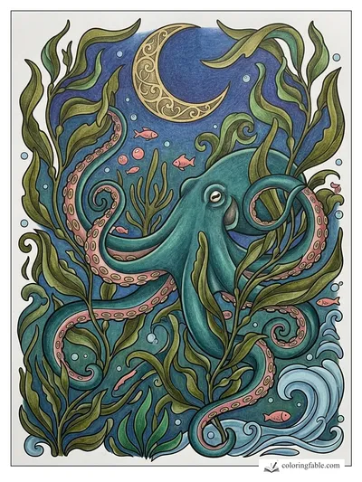 Colored example of this coloring page