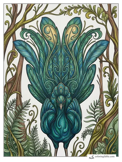 Colored example of this coloring page